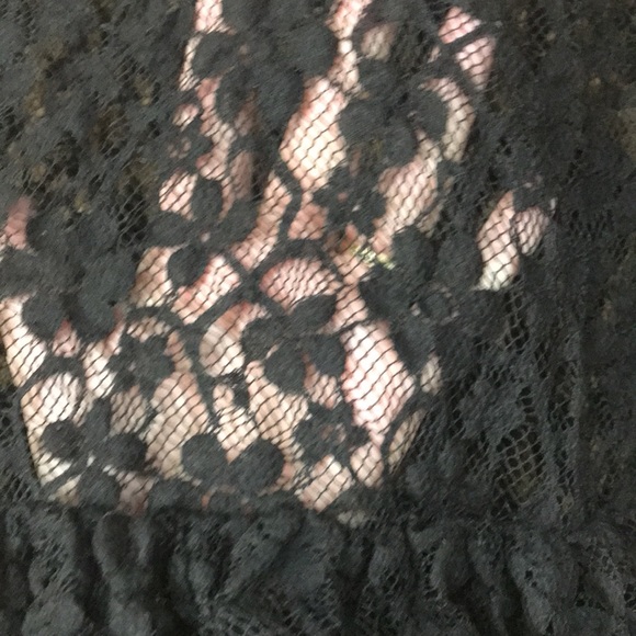 New Kings Crown black tiered ruffled lace layering mini skirt extender Large - Picture 8 of 9